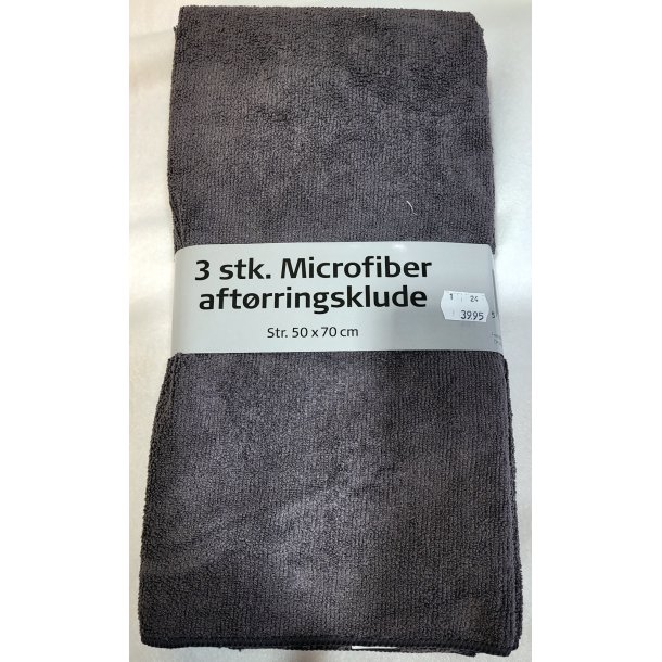 Microfiber aftrringsklud 50x70 cm gr (3 stk.)